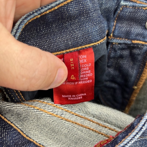 Express Jeans Stella Skinny Leg Jeans Womens 4 Long Blue Denim Darkwash 2539 - Picture 4 of 12